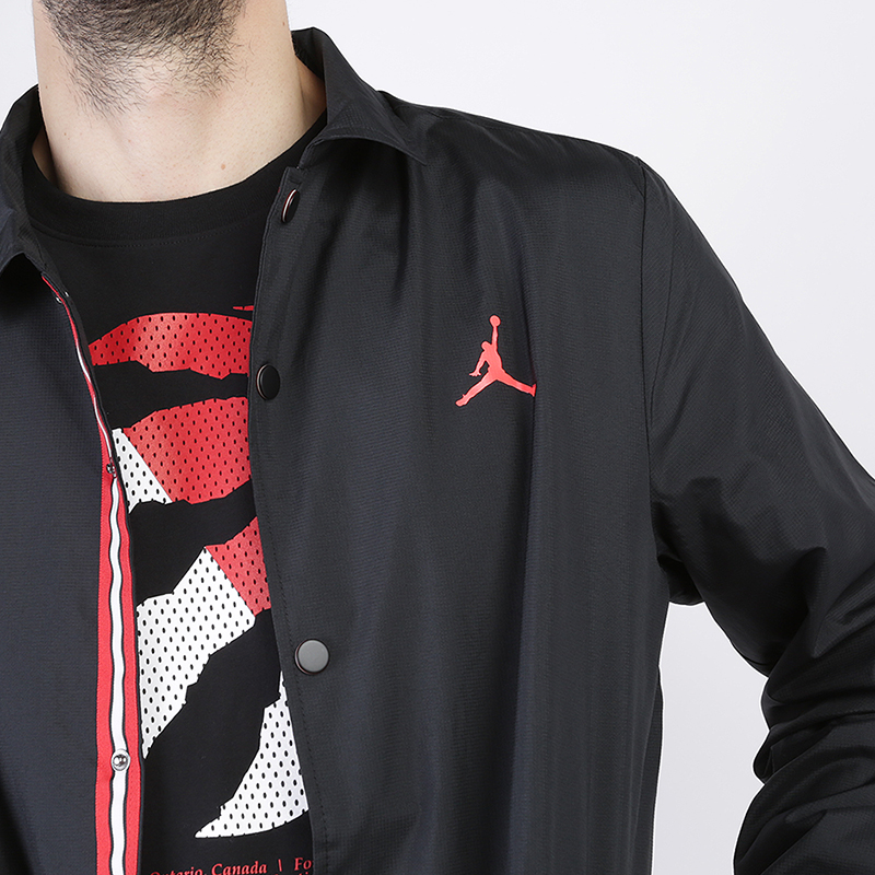 мужская черная куртка Jordan PSG Coaches Jacket BQ4213-011 - цена, описание, фото 2
